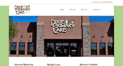 Desktop Screenshot of dixieprimarycare.com