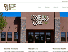 Tablet Screenshot of dixieprimarycare.com